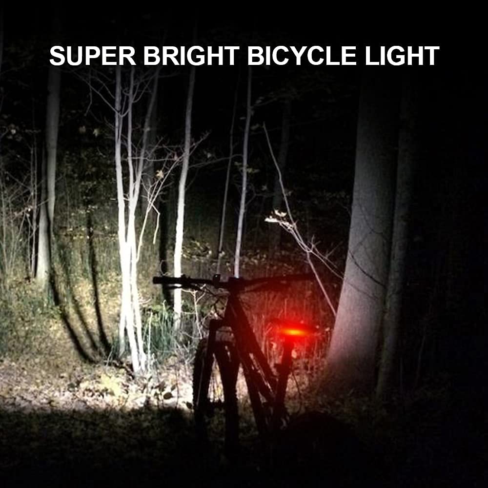 1200 Lumens Bike Lights Front and Back,3 LED USB Rechargeable Bicycle Light,Super Bright Bike Lights for Night Riding,Bike Headlight with Power Bank Function,IPX5 Waterproof,3+5 Light Modes