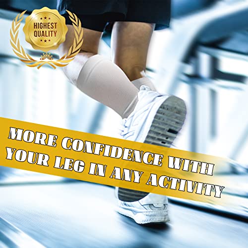 15-20mmHg Skin Calf Compression Sleeve Men and Women Wide Calf Sleeve Brace Compression Socks for Leg Support, Shin Splint,Pain Relief