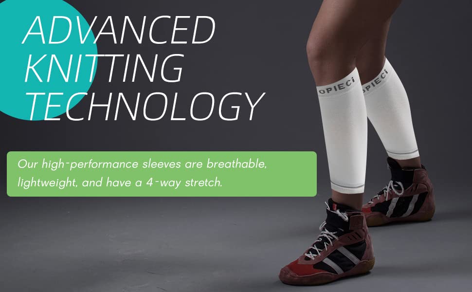 15-20mmHg Skin Calf Compression Sleeve Men and Women Wide Calf Sleeve Brace Compression Socks for Leg Support, Shin Splint,Pain Relief