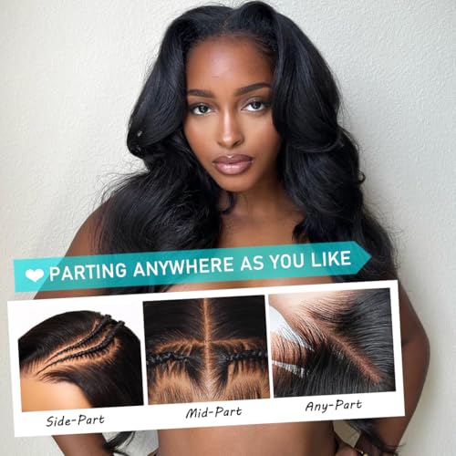 13x6 Body Wave Lace Front Wigs Human Hair 200 Density 22inch HD Lace Frontal Wigs Human Hair Pre Plucked with Baby Hair 12A Glueless Frontal Wigs Human Hair for Black Women