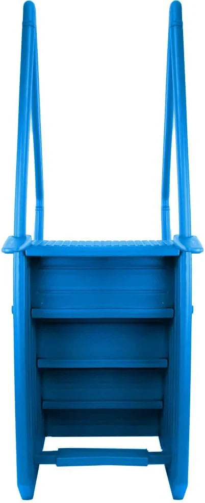 Select Anti-Slip in-Pool Steps | Gray | for Above GroundSwimming Pools | Can Mount to Decks 48" to 54" H | SafetyStairs Capacity Up to 300 lbs