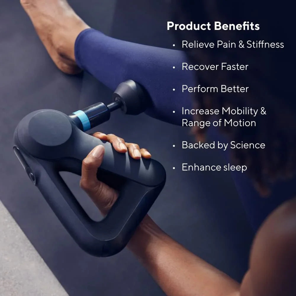 TheraGun Elite Ultra-Quiet Percussion Massage Gun for DeepTissue Muscle Pain Relief, Handheld Electric Massager Perfect forNeck, Back, and Full Body Tension, Bluetooth and USB-CCharging, 5th Gen