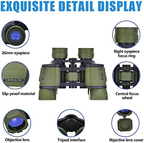 10x40 Professional HD Binoculars for Adults &Kids,Shock Proof Binocular with BAK4 FMC Lens, Large View & Waterproof Binoculars Perfect for Bird Watching, Sports,Hunting,Gifts