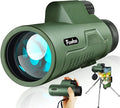 12X50 HD Monocular High Power Monocular Telescope for Adults, Monoculars for Wildlife Bird Watching Hunting Camping Travel Scenery with Smartphone Holder & Tripod