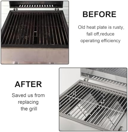 13" Grill Heat Plate for Cuisinart CGG-306, Nexgrill 820-0033 820-0007B 820-0015 820-0007 820-0007G, Megamaster 820-0033M, 820-0007B, Flame Tamer 306-20133 306-20087 820-0033-05, Stainless Steel