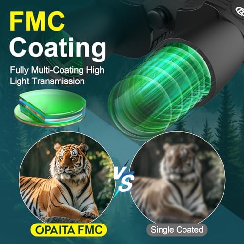 12-36x52 Binoculars for Adults High Powered - Opaita Zoom with Clear Low Light Vision for Hunting - HD for Bird Watching Stargazing Cruise Ship Travel Hiking Opera