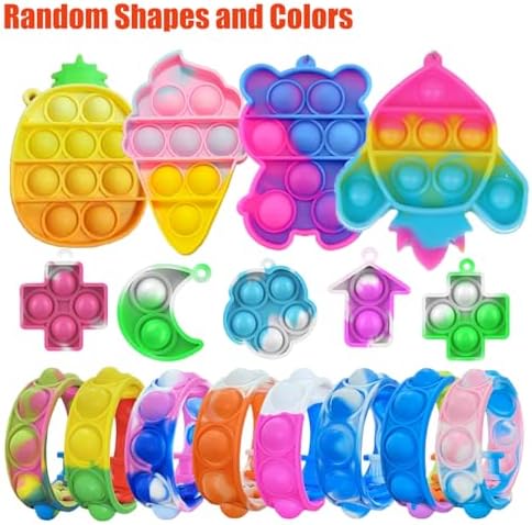 128 Pcs Party Favors for Kids 4-8-12, Fidget Toys, Pinata Stuffers, Treasure Chest Box Toys for Classroom, Goodie Bag Stuffers, Carnival Prize Box Toy for Boys Girls, Easter Egg Filler Gifts Bulk Toys