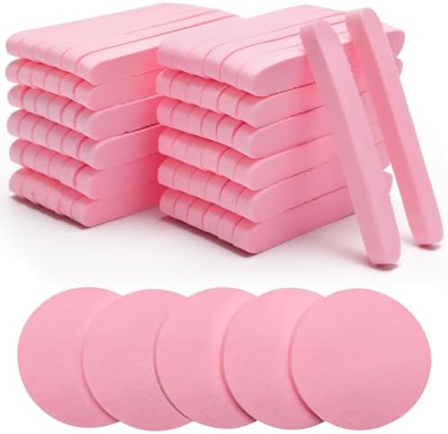 120 Pcs Facial Sponge Compressed, Luxiv Face Cleansing Sponge Estheticians Compressed Makeup Facial Sponge Round Wash Face Sponges for Women Compress Exfoliating Removal Sponge