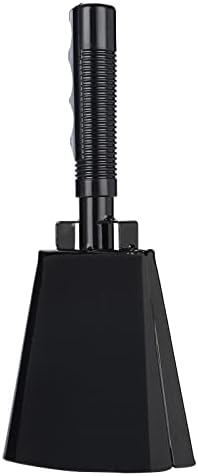 10’’ Steel Cow Bell with Handle, Noise Maker Cowbell, Cheering Loud Hand Call Bell for Sport Events Football Soccer Hockey Baseball Basketball Games Party Concert Graduations School Wedding Farm Ranch
