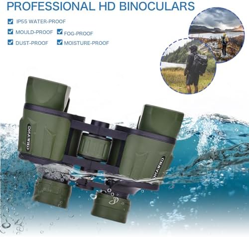 10x40 Professional HD Binoculars for Adults &Kids,Shock Proof Binocular with BAK4 FMC Lens, Large View & Waterproof Binoculars Perfect for Bird Watching, Sports,Hunting,Gifts