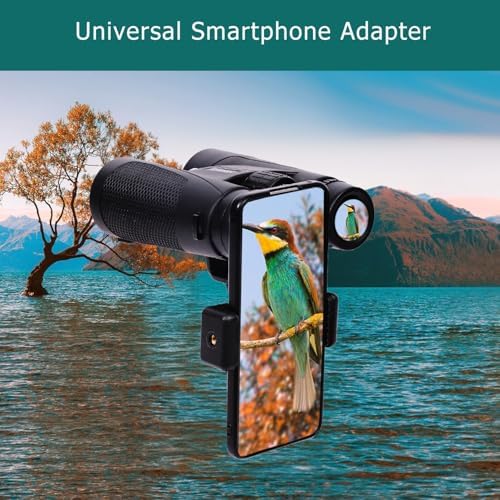 12x42 HD High-Powered Binoculars for Adults - Professional Grade with Advanced Tripod & Phone Adapter, Waterproof Design for Outdoor Travel, Hunting, Birdwatching, and Cruises
