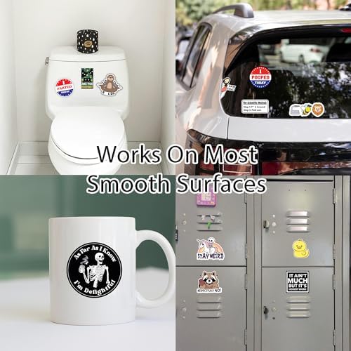 130 Pcs Funny Saying Stickers for Adults Quote Water Bottles Stickers Pack Waterproof Cool Stickers for Laptop, Bumper, Phone, Hard Hats, Wall, Window Decals