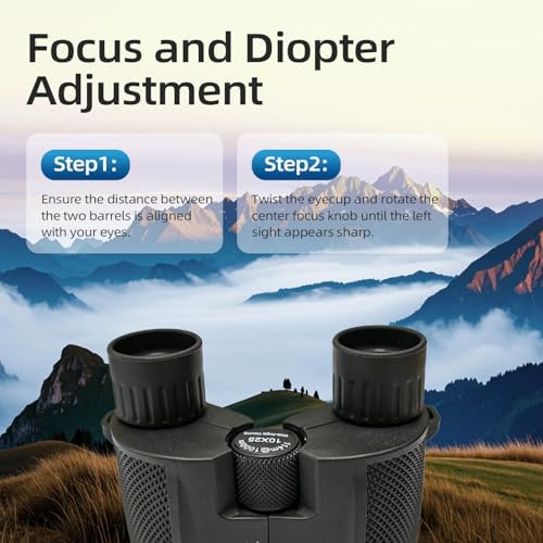 10x25 High Powered Binoculars for Adults and Kids, Large View for Bird Watching, Outdoor Hunting, Travel, Sightseeing, Concerts