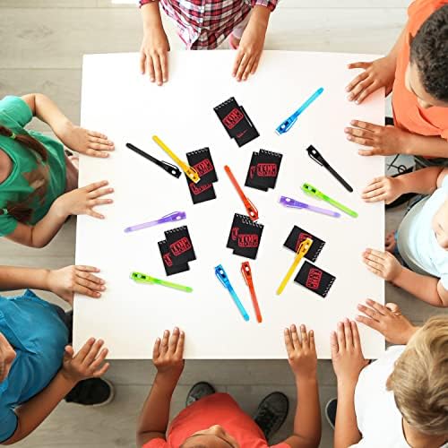 12 Invisible Ink Pen with UV Light and 12 Top Secret Notebook Set.Party Favors for Kids 8-12,Escape Room Party Favors,Birthday Christmas Gift for kids,Goodie Bag Stuffers for Kids 8-12,Spy Party favor