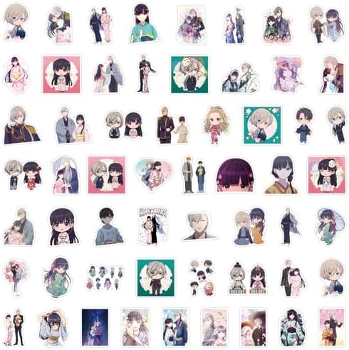 110pcs Anime My Happy Marriage Stickers Miyo Saimori Kiyoka Kudo Stickers Decoration for Luggage, Skateboard, Water Bottle Birthday Gift for Adult Teen