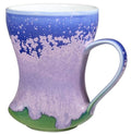 12Oz Color Glazed Purple Ceramic Coffee Mug,Cool Cup With Handle Suitable for Office and Home,Drinking Coffee, Tea, Cocoa and Milk Lead-free Lead-cadmium Dishwasher Microwave Safe