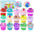 15 Packs Butter Slime Kit,Non Sticky,Super Soft Sludge Toy,Birthday Gifts for Kids,DIY Butter Slime Party Favor for Girls & Boys