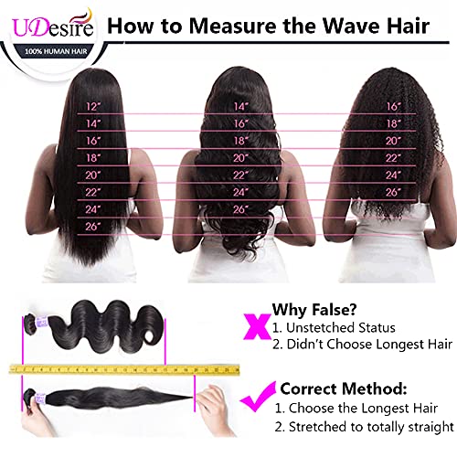 12A Brazilian Virgin Body Wave Human Hair Bundles Weave 100% Unprocessed Brazilian Virgin Body Wave Hair Bundles Natural Black Color Brazilian Hair Weave (14inch,Hair Bundles)
