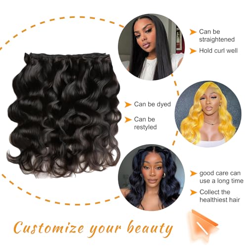 12A Brazilian Body Wave Bundles Human Hair 24 26 28 30 Inch 100% Real Virgin Human Hair Bundles Body Wave 4 Bundles Human Hair Body Wave Hair Extension Natural Color（24 26 28 30）