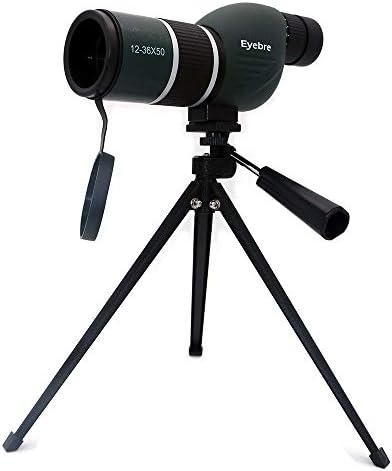 12-36X50 Spotting Scope Telescope and Tripod Set - Waterproof Zoom Single Tube Telescope Monocular for Birdwatching, Travel, Hunting, Fishing, Football Games Outdoor Concert