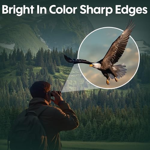 10x25 Compact Binoculars for Adults Kids - Aurosports Pocket High Powered Binoculars with Large View - Small Binoculars for Hunting Bird Watching Stargazing Travel Hiking Opera