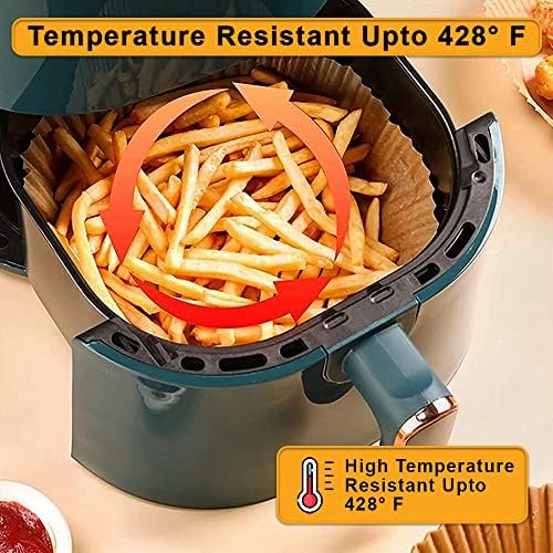 150 Pcs Airfryer Paper Liners Disposable Fits 2-5 Qt, Ninja Airfryer Liners – Water & Oil Proof, Ninja Air Fryer Liners Disposable Paper