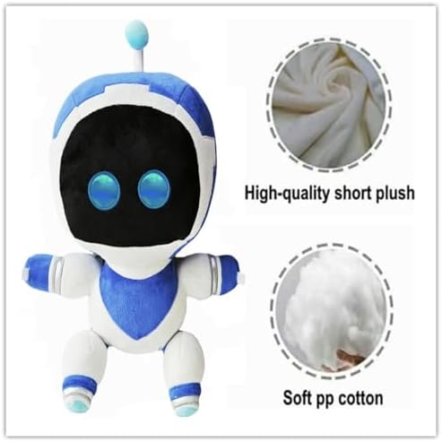 11.8'' Astro Bot Plush, Astro Bot Plushies Toy, Soft Stuffed Figure Doll for Game Fans, Boys Girls and Fans Gift