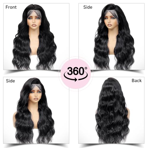 13x6 Lace Front Wigs Human Hair 26 Inch Body Wave Lace Front Wigs Human Hair Pre Plucked 200% Density Real Wigs Human Hair with Baby Glueless Wigs Hair Human Hair Lace Front Wigs