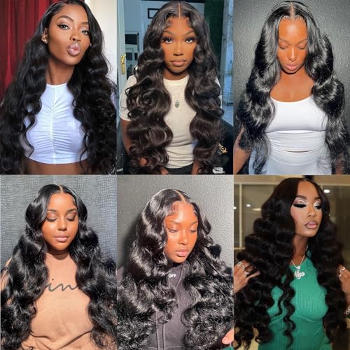 12A Brazilian Body Wave Bundles Human Hair 24 26 28 30 Inch 100% Real Virgin Human Hair Bundles Body Wave 4 Bundles Human Hair Body Wave Hair Extension Natural Color（24 26 28 30）