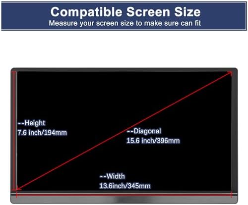 15.6 inch Laptop Screen Protector Compatible with MNN/KYY/ARZOPA/InnoView/Lepow/ZSCMALLS/Newsoul/ASUS/QQH 15.6 ”Portable Monitor, Anti Blue Light Anti Glare Matte Reduce Eye Anti Fingerprint