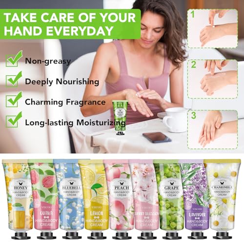 154 Pack Hand Cream Gifts Set For Women,Mothers Day Gifts for Mom,Nurse Week Teacher Appreciation Gifts,Bulk Hand Lotion Travel Size for Dry Cracked Hands,Mini Hand Lotion for Baby Shower Party Favors