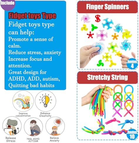 109 PCS Premium Party Favors Toys for Kids,Assortment Mini Pop Fidget it Toys for All Ages Kids,Classroom Prizes,Treasure Chest, Prize Box Toys, Goody Bag Fillers,Carnival Prizes for Boys Girls 4-10