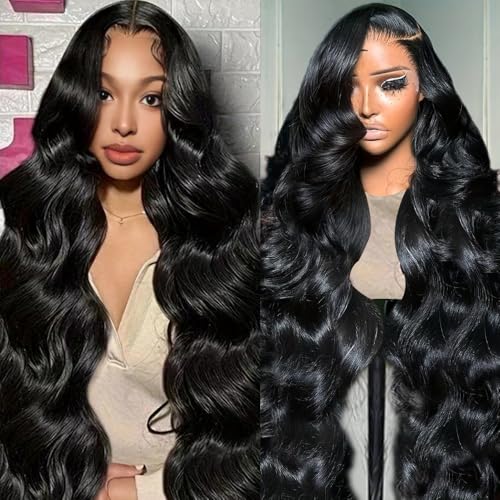 13x6 Lace Front Wigs Human Hair 26 Inch Body Wave Lace Front Wigs Human Hair Pre Plucked 200% Density Real Wigs Human Hair with Baby Glueless Wigs Hair Human Hair Lace Front Wigs