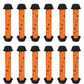 12 Pcs Sticky Fly Trap Fly Stick Indoor Outdoor Long Lasting Adhesive Fly Catcher with Hanging Hook for Wasps Gnats Bugs Insects Moths Fruit Flies Mosquitoes Spiders Fleas (Orange, Black)