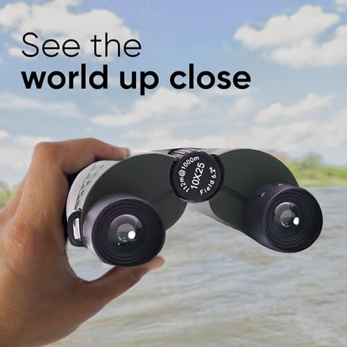 10x25 Compact Binoculars for Adults & Kids - Mini & Lightweight Binoculars for Bird Watching, Hiking, Theater, Concert, Hunting, Birdwatching & Sports - High Powered Binoculars with BAK4 Prism