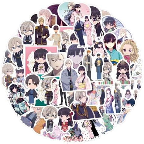 110pcs Anime My Happy Marriage Stickers Miyo Saimori Kiyoka Kudo Stickers Decoration for Luggage, Skateboard, Water Bottle Birthday Gift for Adult Teen