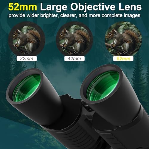 12-36x52 Binoculars for Adults High Powered - Opaita Zoom with Clear Low Light Vision for Hunting - HD for Bird Watching Stargazing Cruise Ship Travel Hiking Opera