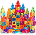100PCS Magnetic Tiles Kids Toys - Magnetic Building Blocks STEM Magnet Building Set Preschool Learning Magnetic Toys for Kids Ages 3-5 4-8, Sensory Montessori Toys for 3+ Year Old Boys and Girls