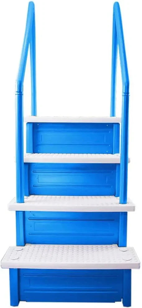 Select Anti-Slip in-Pool Steps | Gray | for Above GroundSwimming Pools | Can Mount to Decks 48" to 54" H | SafetyStairs Capacity Up to 300 lbs