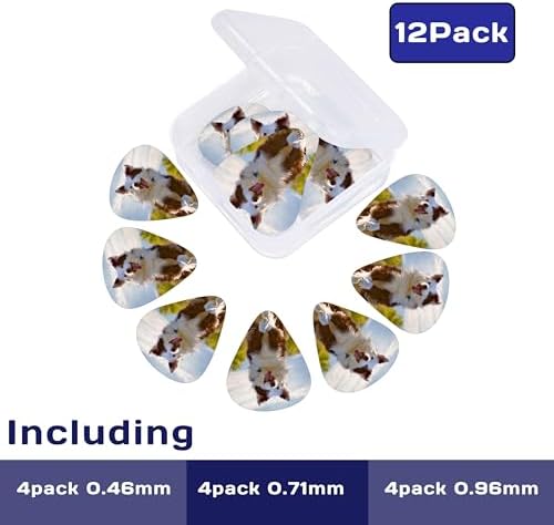 12-180 Pack Custom Guitar Picks Personalized Guitar Picks Add Your Photo Text Logo Customized Guitar Bass Ukulele Accessories Gifts for Men Women (5 Set(60 PCS）One sided printing)