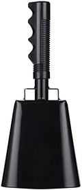 10’’ Steel Cow Bell with Handle, Noise Maker Cowbell, Cheering Loud Hand Call Bell for Sport Events Football Soccer Hockey Baseball Basketball Games Party Concert Graduations School Wedding Farm Ranch