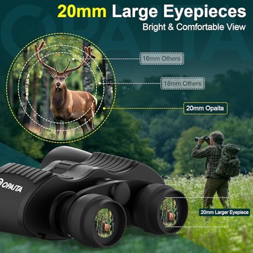 12-36x52 Binoculars for Adults High Powered - Opaita Zoom with Clear Low Light Vision for Hunting - HD for Bird Watching Stargazing Cruise Ship Travel Hiking Opera