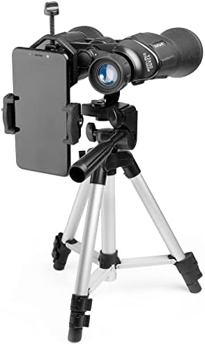 12X50 Full Size Binoculars for Adults - Photography Video Kit Included Pro Tripod, Carrying Bag & Strap - Perfect for Camping, Travel, Stargazing & Bird Watching