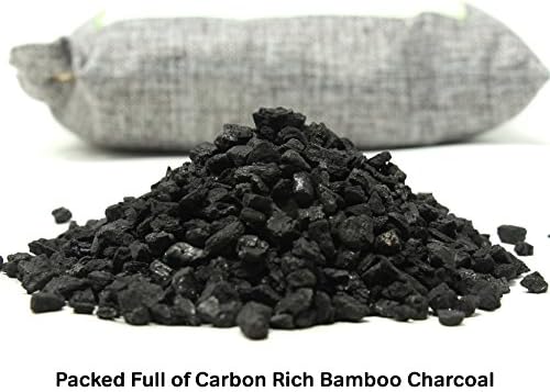 1000g Large Bamboo Charcoal Air Purifier Bag - Car Deodorizer/Freshener - Remove Odor & Control Moisture in RV, Camper, SUV, Truck, Closet, Mobile Home, Storage - Non-Fragrant 1kg