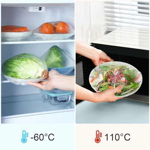 100pcs Large Bowl Covers Bread Proofing, Fits Bowls Up to 12", Shower Caps Sourdough Bread Baking Supplies accessories, BPA Free, Food Grade
